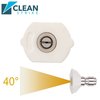 Clean Strike Pressure Washer Spray Nozzle Tips, 40-Degree White, 1/4 Inch 5PK (3.5 Orifice) CS-1041